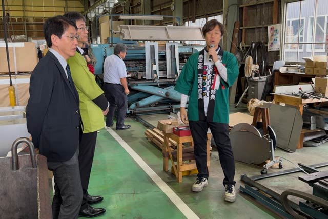 さっそく熊倉シャーリングで工場見学