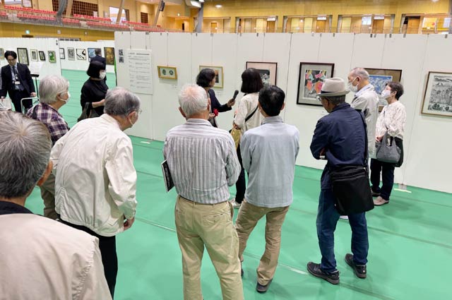 新設の版画部門の作品解説会