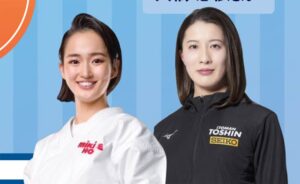 2人の東京五輪メダリスト、空手の清水希容と競泳の大橋悠依を講師に燕市で健康セミナー