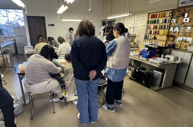 塚野刺繍のワークショップ