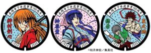 長岡市「るろうに剣心」のキャラクターが描かれたマンホールのふたのデザインと設置場所が決まる