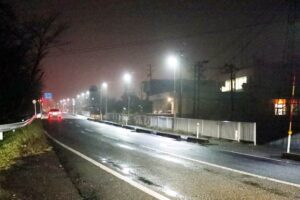 燕消防署前でイノシシ目撃 三条市に続いて燕市の市街地でも