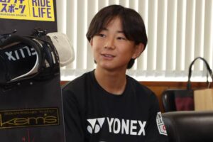 2023年8月に滝沢亮三条市長を表敬訪問したときの村上広乃輔選手