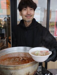 年末年始は熱々の漁師汁でほかほかに 道の駅国上で1杯200円