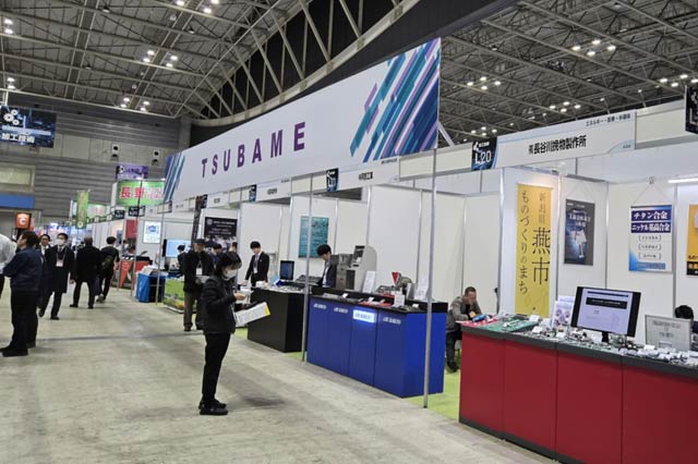 「テクニカルショウヨコハマ」の燕商工会議所の共同出展ブース