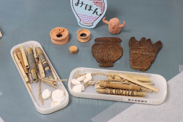 ワークショップ「手づくりミニラボ～オーブン粘土で小さな土製品をつくろう～」で作る土製品
