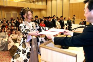 三条看護・医療・歯科衛生専門学校を96人が巣立つ