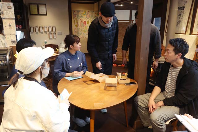 山cafe一歩で梅花ランチの打ち合わせ