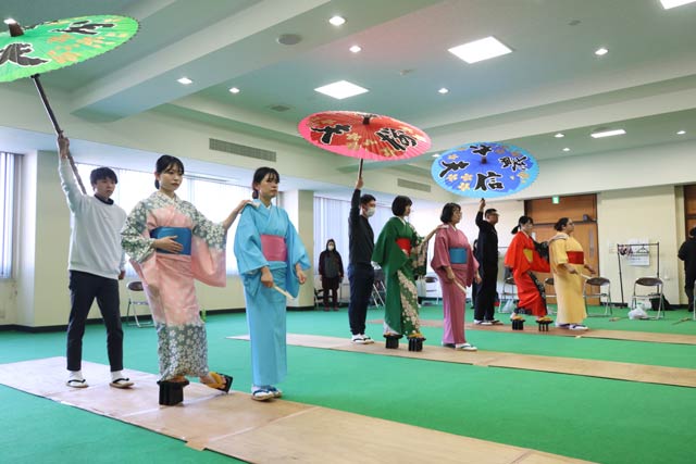 5日行われたおいらんの最後の3回目の練習
