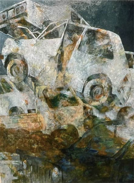 「時代のモニュメント」（1995）県展奨励賞