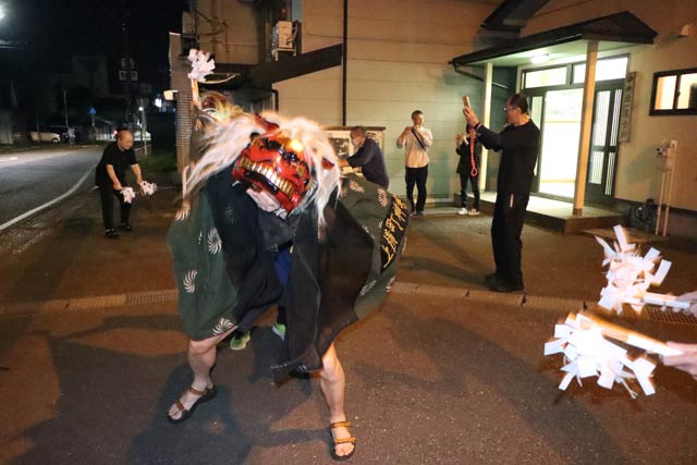 上横町神楽組の本番前最後の練習
