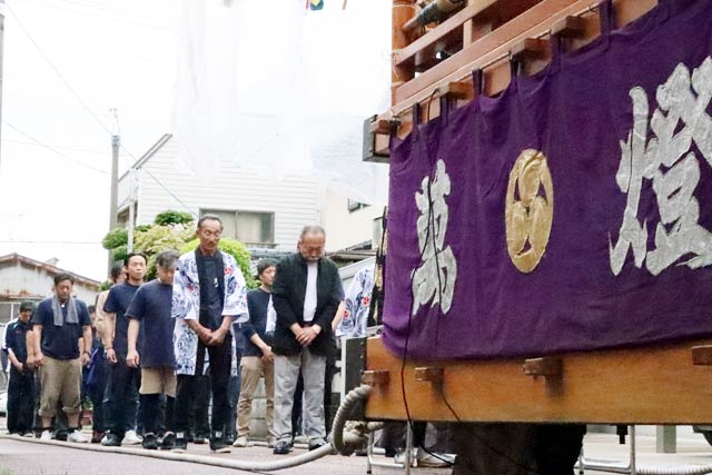 木場小路万灯組の出陣式と清祓式