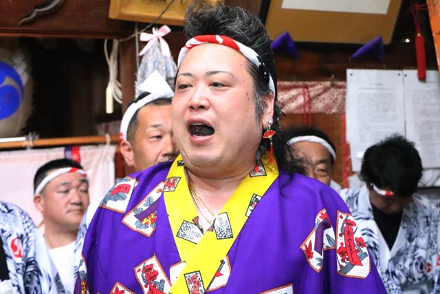 木場小路万灯組の清水総代