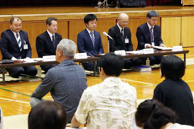 長沢小で開かれたしただの郷学園懇談会