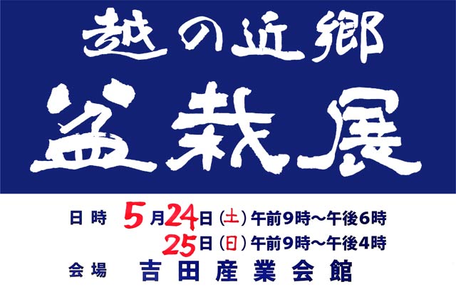 越の近郷盆栽展