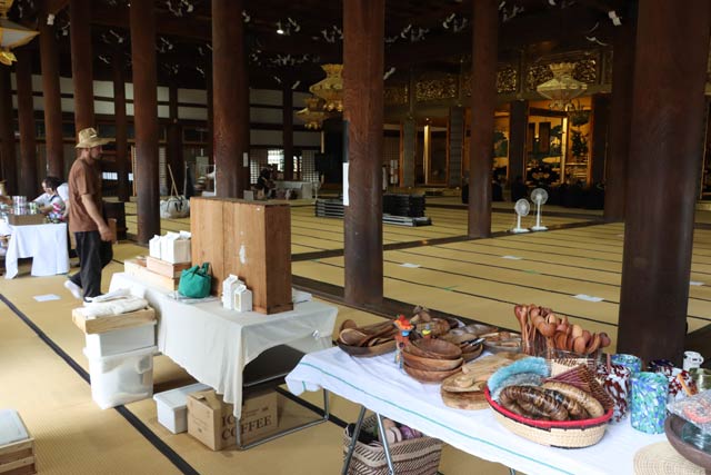 20日の出店準備のようす