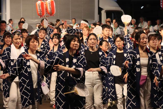 第66回吉田まつりの吉田民謡流し