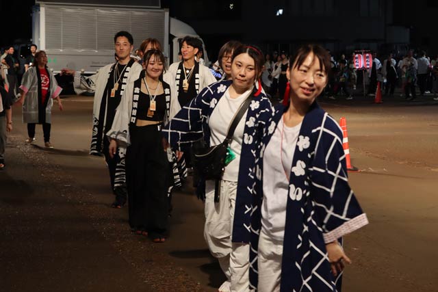 第66回吉田まつりの吉田民謡流し
