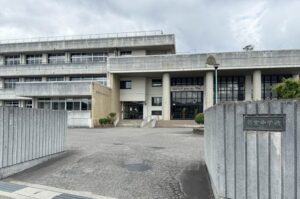 統合した中学校の校舎になる若宮中学校