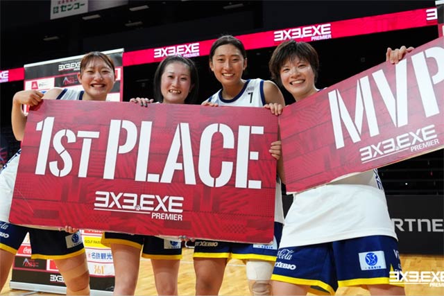 「3x3.EXE PREMIER 2025 WOMEN'S JAPAN ROUND.5」で今季2度目の優勝を果たした「三条ビーターズ」女子チーム