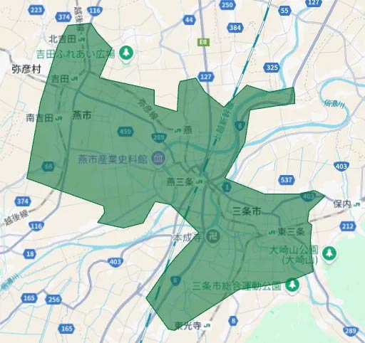 三条市、燕市