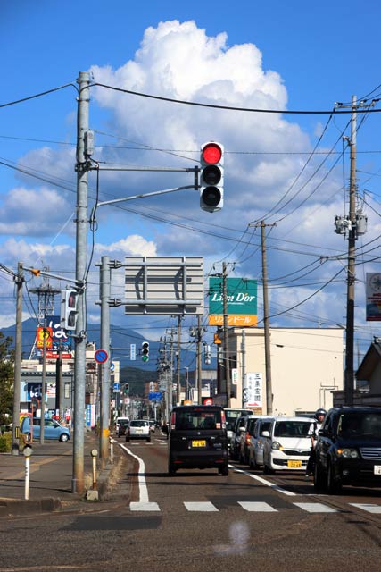 1日午後に三条市荒町から第二産業道路