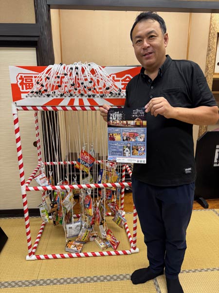 菓子を引く千本つり