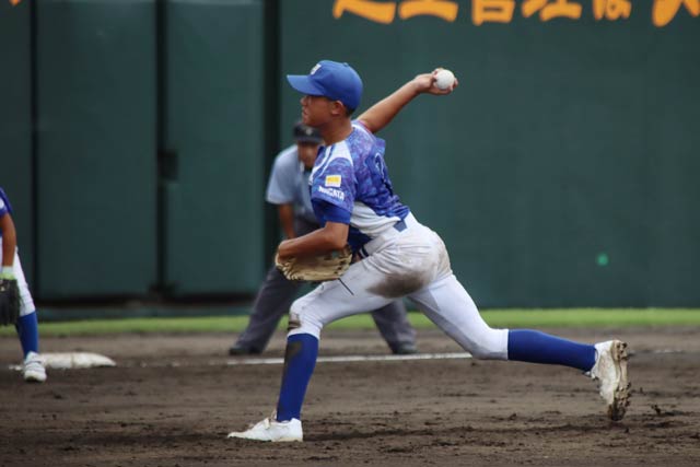 投打に活躍した小柳有生選手
