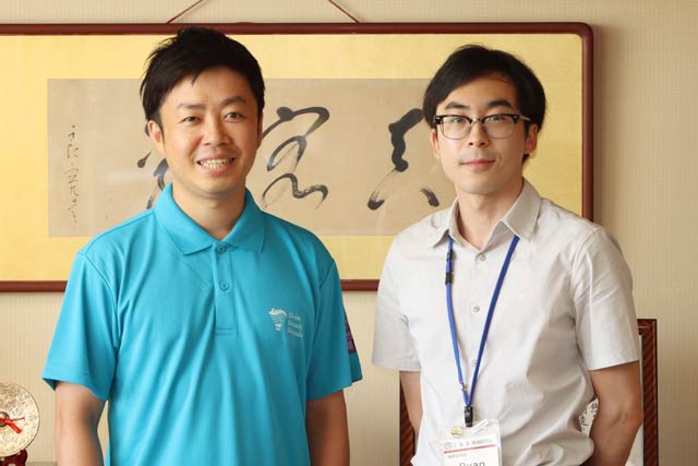 滝沢市長とライアンさん
