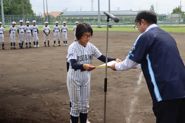 準優勝した小中川バッファローズ
