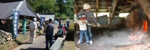 加茂市で粟ヶ岳県民休養地の炭焼き小屋が全焼
