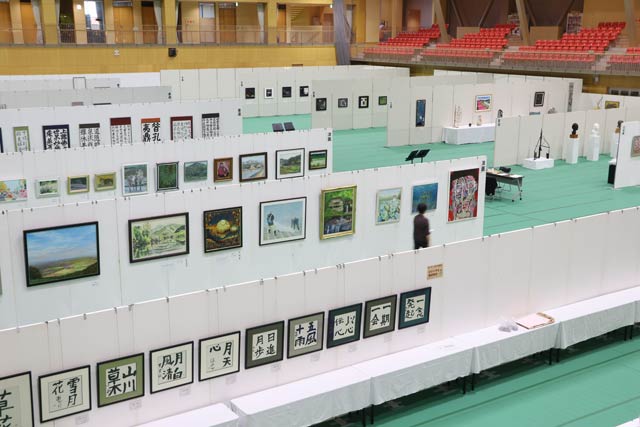 作品が展示された会場