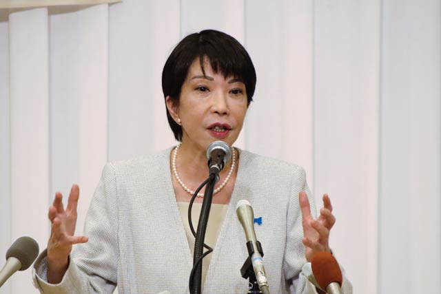 2024年10月に燕市へ当時の細田健一代議士の応援に訪れた高市氏