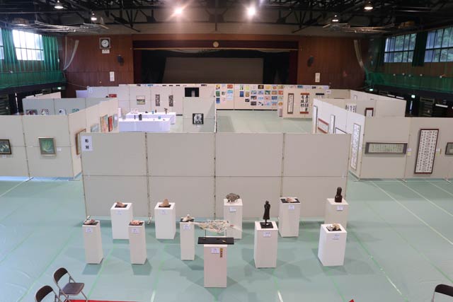 作品が展示された会場