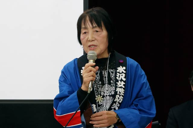 新潟県女性防火クラブ連絡協議会の櫻澤会長