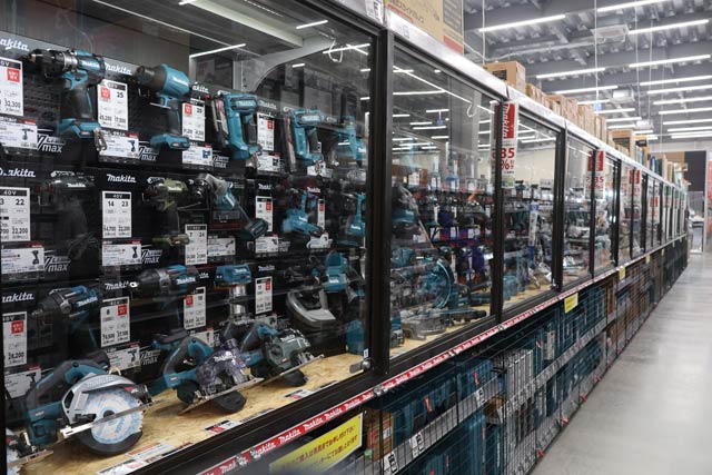 電動工具がずらり