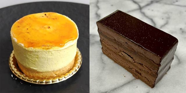 「ル レクチエのタルトシブースト」と「リッチショコラケーキ」
