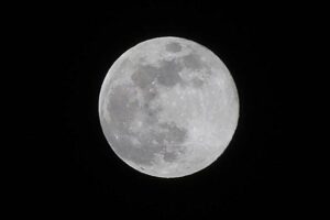 3日深夜の満月「ウルフムーン」