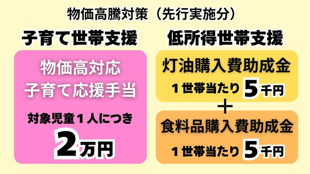 物価高高騰対策（先行実施分）