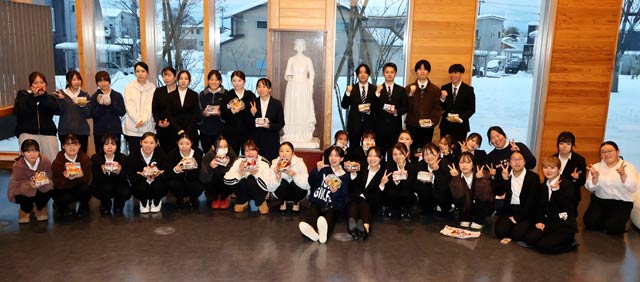 2月15日の国家試験に挑む看護学科の生徒