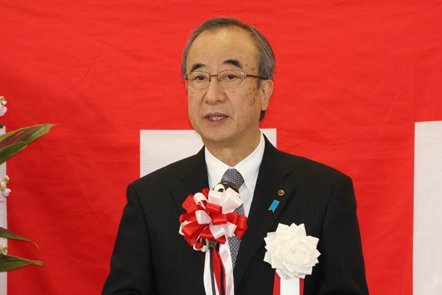 県立吉田病院改築工事の安全祈願祭と起工式
