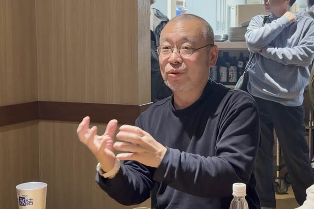 相場さんの出馬決断の激励会となった宴席
