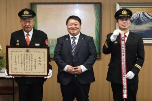 燕市消防団が消防庁長官表彰「消防団等地域活動表彰」を初受賞 「つばまる」活用の広報実る 団員確保へ企業の理解拡大に前向き