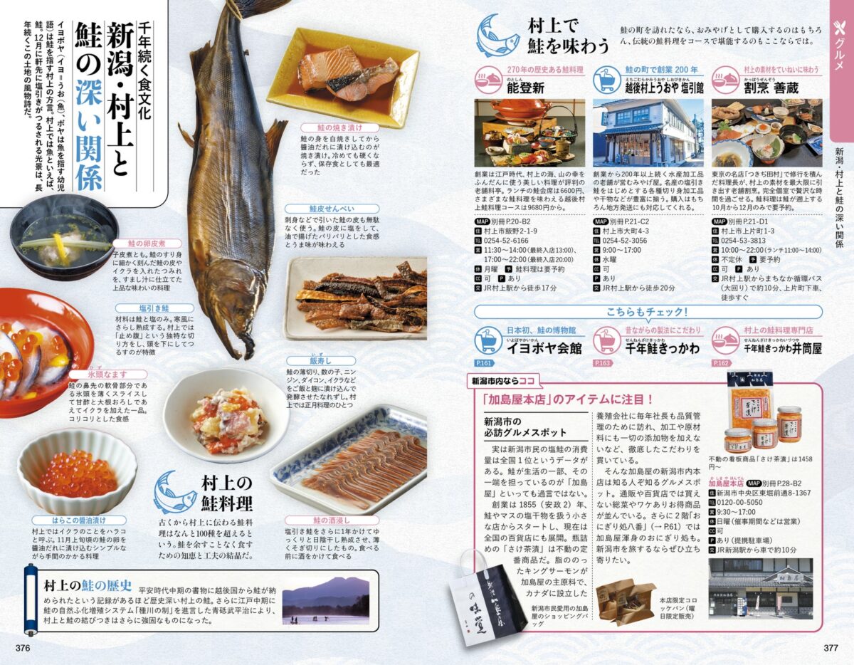 1,000年伝わる村上の鮭料理は、なんと100種類を超えるという