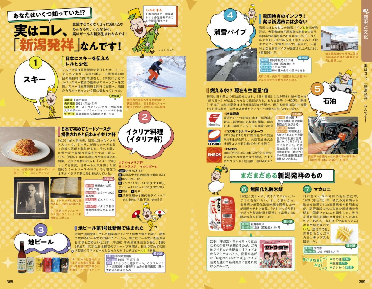 「新潟発祥」を集めたページは必見！