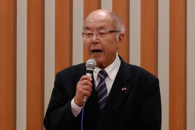 三条公演会会長の兼古耕一三条商工会議所会頭
