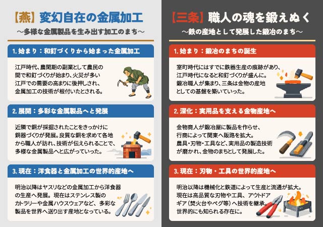 燕と三条の産業の歴史の背景