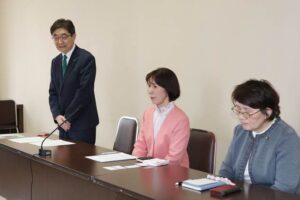 【三条市議選】公明党から勇退の笹川信子氏の後継で新人・阿部育子氏と現職・燕幸男氏が立候補へ 三条市公明党議員団が記者会見