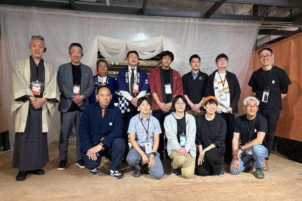 台湾コアメンバーと、長谷川会長と玉川副会長とPR出展者
