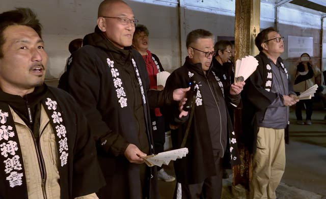 分水神輿会の木やり